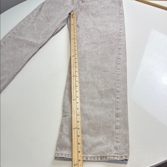 Calvin Klein Brown Cream Straight Leg Jeans Size 28 - Picture 7 of 10